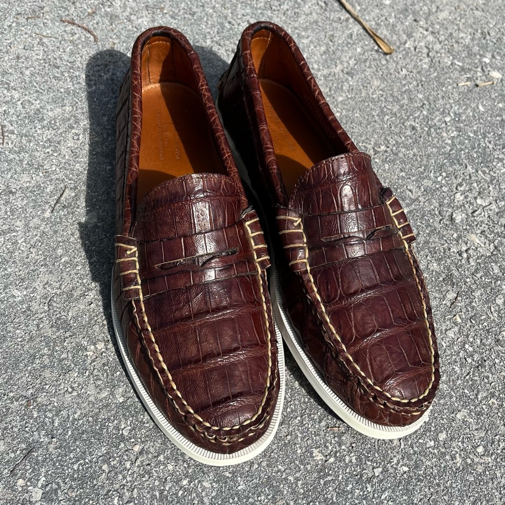 Ralph Lauren Purple Label Alligator Loafers